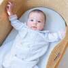Baby Gown With Bonnet, Light Blue - Nightgowns - 3