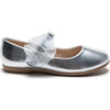 Haile Rhinestone Flower Flats, Silver - Mary Janes - 2