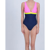 Women's Isaure One Piece, Fluo Color Block - One Pieces - 2