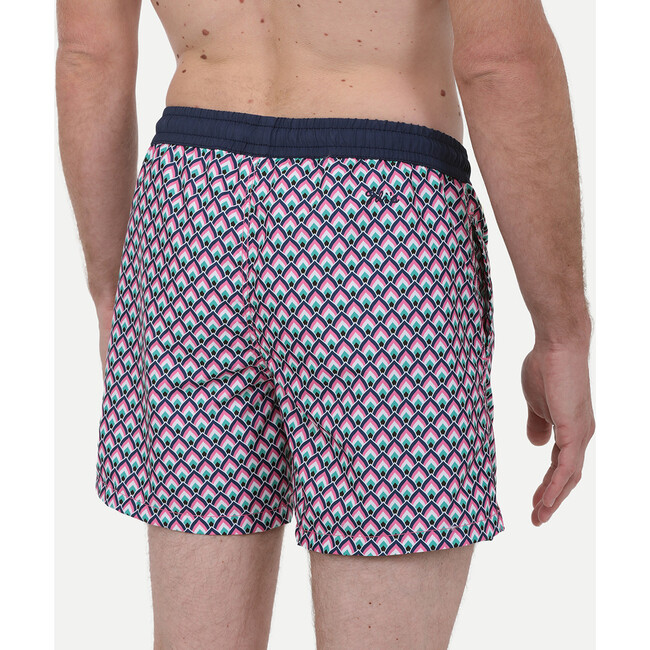 Men's Trawangan Swim Trunk, Pink Jaipur - Swim Trunks - 3