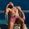 Men's Trawangan Swim Trunk, Maupiti Terracotta - Swim Trunks - 4