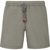 Men's Trawangan Swim Trunk, Deep Khaki - Swim Trunks - 1 - thumbnail