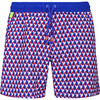 Men's Trawangan Swim Trunk, Cherry Rubik - Swim Trunks - 1 - thumbnail