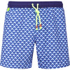 Men's Trawangan Swim Trunk, Blue Jaipur - Swim Trunks - 1 - thumbnail