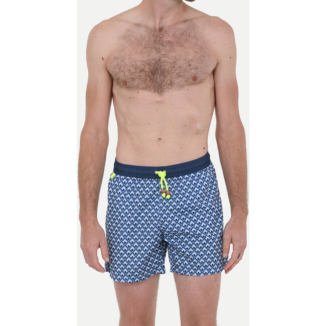 Men's Trawangan Light Swim Trunk, Blue Jaipur - Swim Trunks - 2