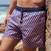 Men's Trawangan Swim Trunk, Candy Rubik - Swim Trunks - 4