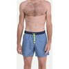 Men's Trawangan Swim Trunk, Blue Jaipur - Swim Trunks - 2