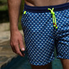 Men's Trawangan Swim Trunk, Blue Jaipur - Swim Trunks - 4