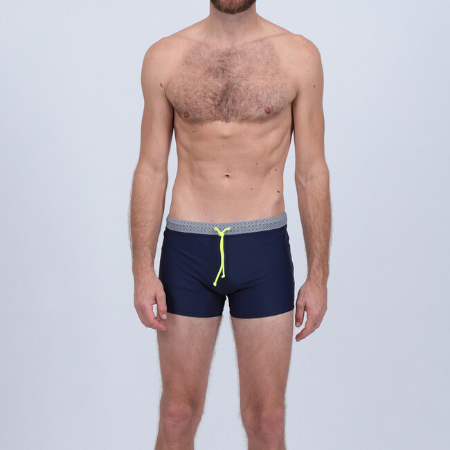 Men's Sulaewesi Swim Trunks, Navy Azulejos - Swim Trunks - 2