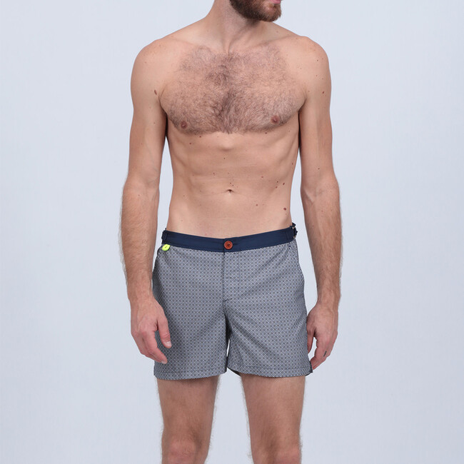 Men's Air Swim Trunk, Navy Azulejos - Swim Trunks - 2