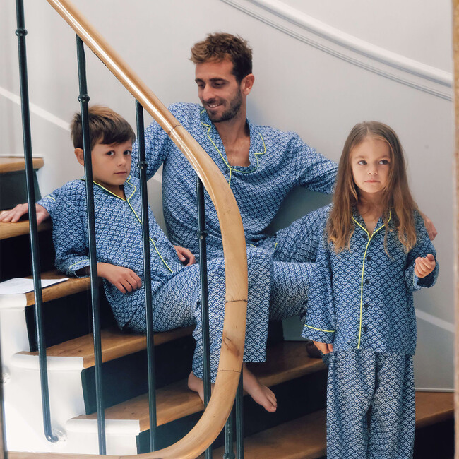 Kids Pajama, Blue Kyoto - Pajamas - 4