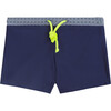 Boys Sulawesi Swim Brief, Navy Azulejos - Swim Trunks - 1 - thumbnail