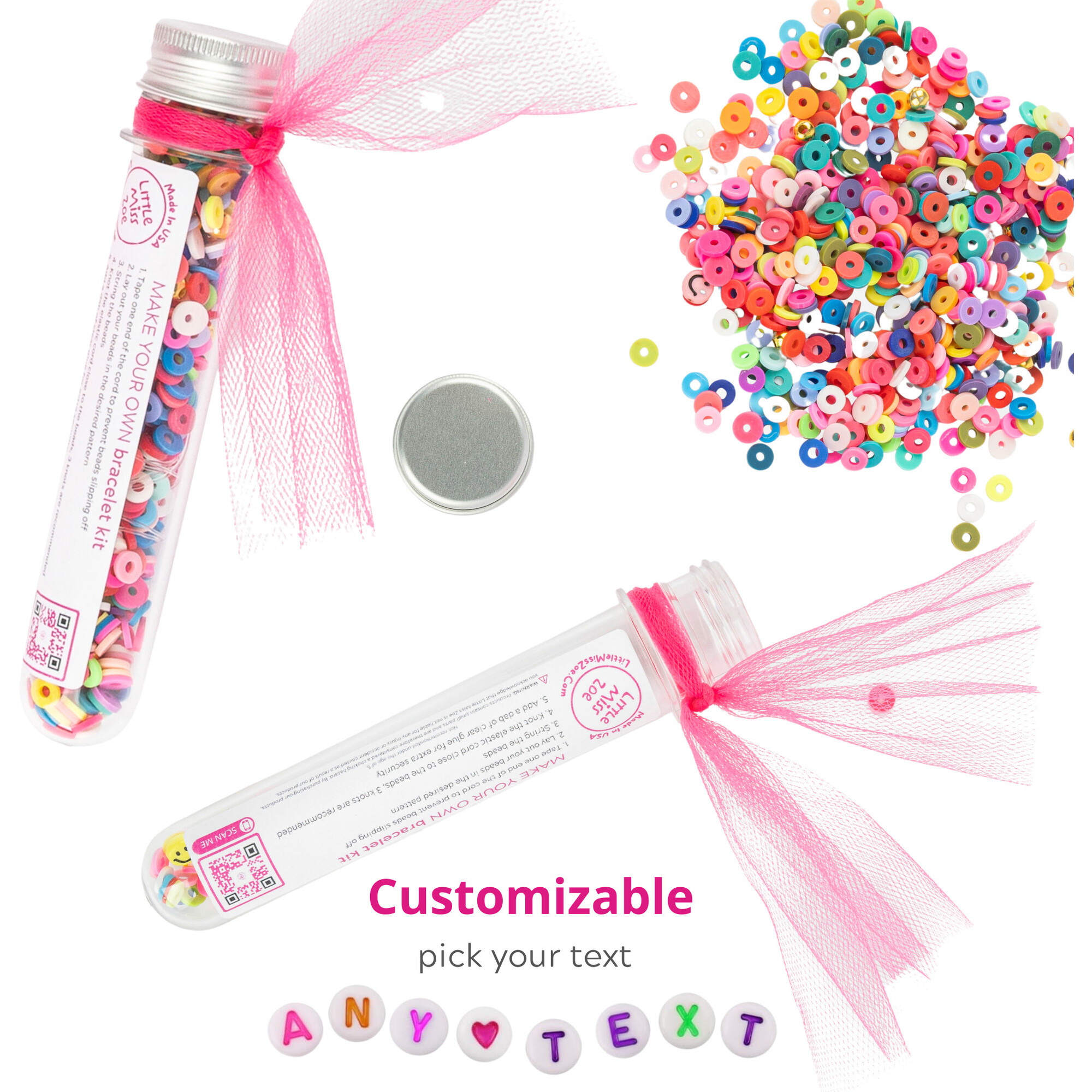 Vinyl DIY Bracelet Kit, Rainbow - Bracelets - 1