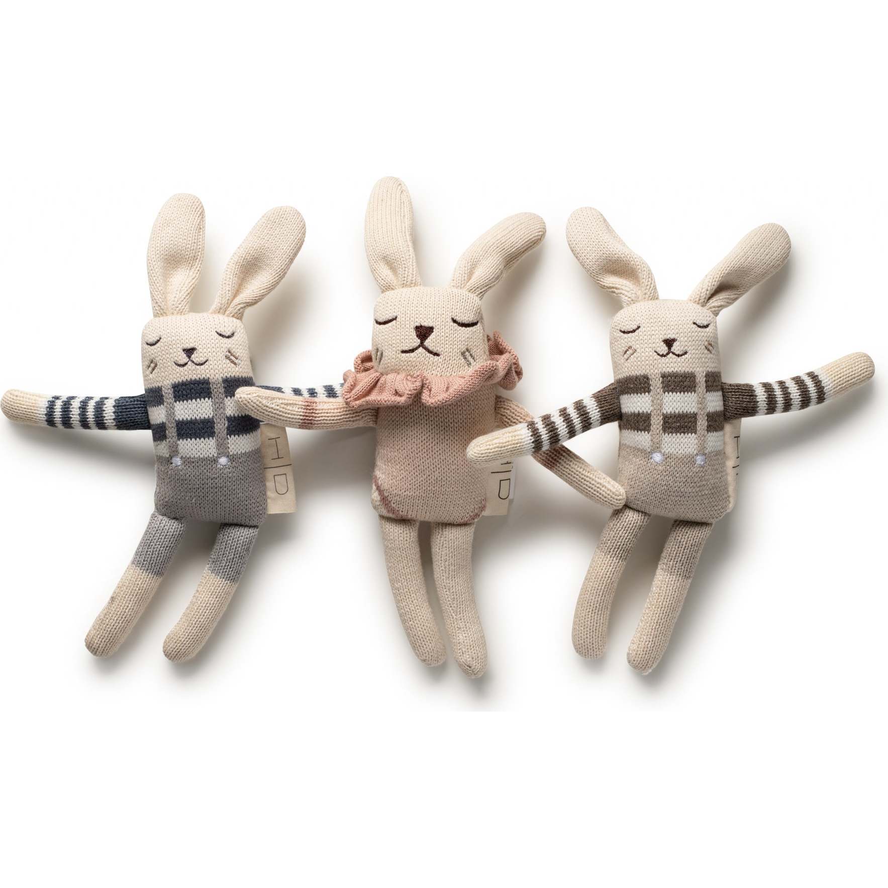 Knitted Bunnies - Blush Ruffle - Keepsakes & Mementos - 1