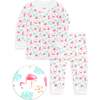 The Organic Long Sleeve Pajama Set, Flamingos - Pajamas - 1 - thumbnail
