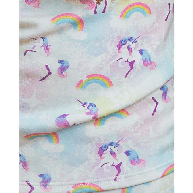 The Organic Long Sleeve Pajama Set, Unicorns and Rainbows - Pajamas - 3