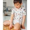 The Organic Short Sleeve Pajama Set, Ahoy Mates - Pajamas - 2