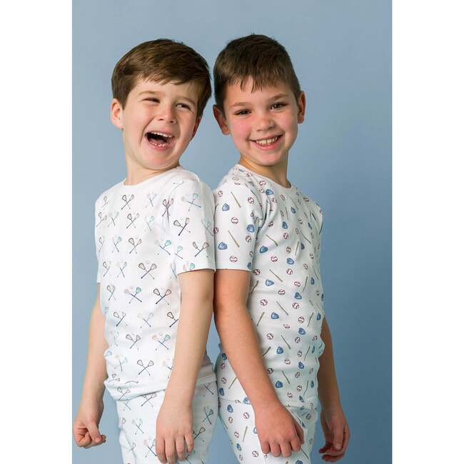 The Organic Short Sleeve Pajama Set, Lacrosse - Pajamas - 3