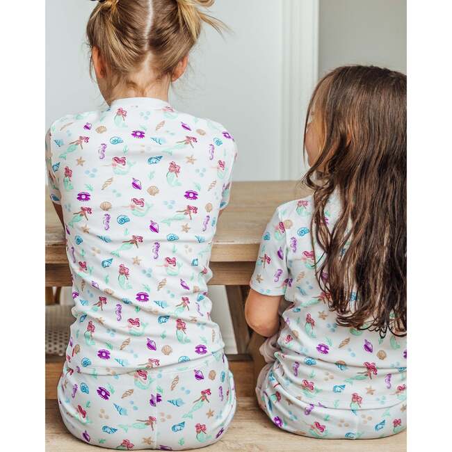 The Organic Short Sleeve Pajama Set, Under The Sea - Pajamas - 3