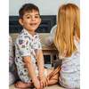 The Organic Short Sleeve Pajama Set, Ahoy Mates - Pajamas - 3