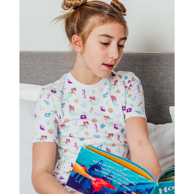 The Organic Short Sleeve Pajama Set, Under The Sea - Pajamas - 4