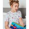 The Organic Short Sleeve Pajama Set, Under The Sea - Pajamas - 4