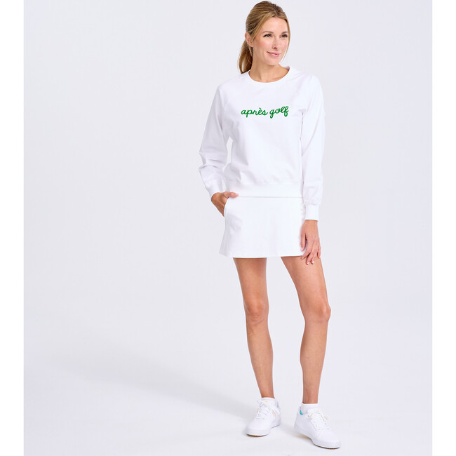 Women's Love All Sweatshirt, Light Blue Tennis Patches - Sweatshirts - 3