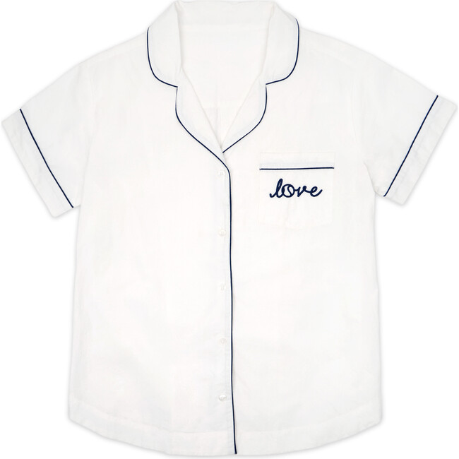 Women's Short Pajama Set, Love Stitched - Pajamas - 3