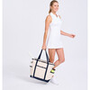 Scalloped Tennis Tote, Navy - Bags - 5