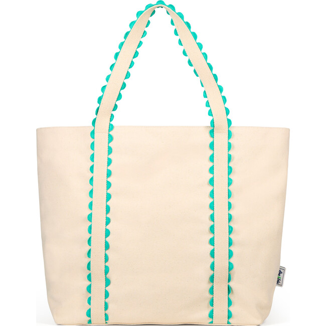 Nantucket Beach Tote, Teal - Bags - 4
