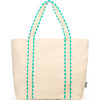 Nantucket Beach Tote, Teal - Bags - 4