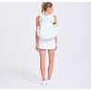 Game On Tennis Backpack, Quilted White & Light Blue - Bags - 2
