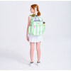 Junior Love Tennis Backpack, Mint/White Cabana Stripe - Backpacks - 2