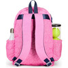 Little Love Tennis Backpack, Quilted Pink Tennis Balls - Backpacks - 3