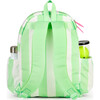 Junior Love Tennis Backpack, Mint/White Cabana Stripe - Backpacks - 5
