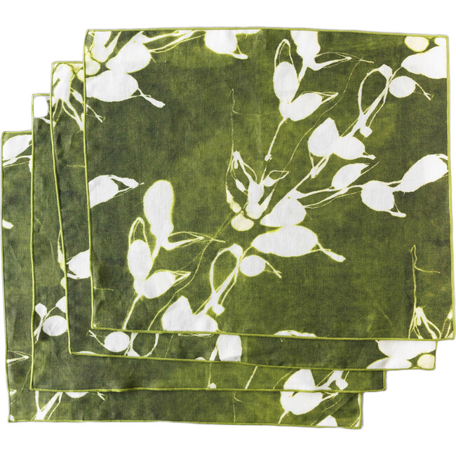 Porto Print in Olive Placemat, Set of 4