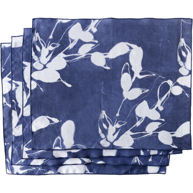 Porto Print in Indigo Placemat, Set of 4