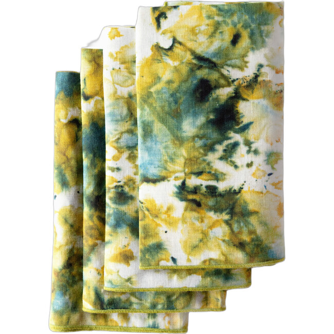 Green Marble Napkin, Set of 4