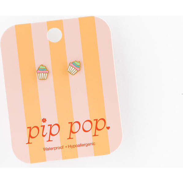 Rainbow Cupcake Stud Earring - Earrings - 3