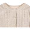 5 Piece Organic Sweater Cable Cardigan, Legging, Hat, & Bootie Boxed Gift Set, Light Oatmeal Set - Mixed Apparel Set - 2