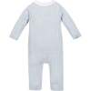 4 Piece Organic Peter Pan Collar Romper, Hat, & Bootie Boxed Gift Set, Airy Blue Romper Set - Mixed Apparel Set - 2