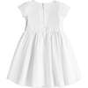 Organic Tulip Sleeve Swiss Dot Party Dress, White Swiss Dot - Dresses - 2