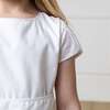 Organic Tulip Sleeve Swiss Dot Party Dress, White Swiss Dot - Dresses - 4