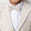 Classic Seersucker Bow Tie, Tonal Tan Seersucker - Bowties & Ties - 3