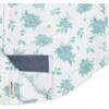 Linen Short Sleeve Button Down Shirt, Coastal Cottage Floral - Button Downs - 2
