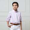 Organic Stretch Poplin Long Sleeve Button Down Shirt, Pink Petal Plaid - Button Downs - 4