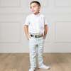 Organic Seersucker Suit Pant, Mint Seersucker - Pants - 3