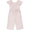 Organic Flutter Sleeve Pintuck Jumpsuit, Vintage Petal Ditsy - One Pieces - 1 - thumbnail