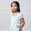 Linen Puff Sleeve Smocked Waist Jumpsuit, Coastal Cottage Floral - One Pieces - 4