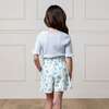 Pull-On Cinched Waist Linen Short, Coastal Cottage Floral - Shorts - 5
